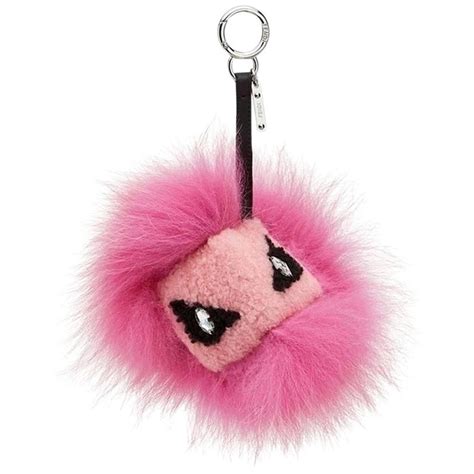 fendi monster charm pink|fendi charm fur.